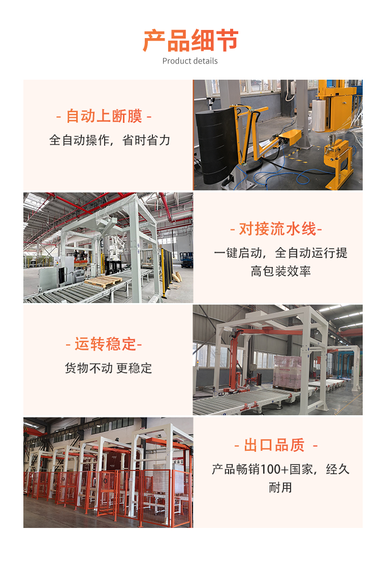 MP402 全自动在线式旋臂缠绕机(图3) MP402 全自动在线式旋臂缠绕机(图3)